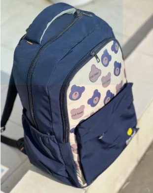 Cute Bear School Backpack for Girls & Boys – Stylish, Lightweight & Durable Bag for School, College & Travel