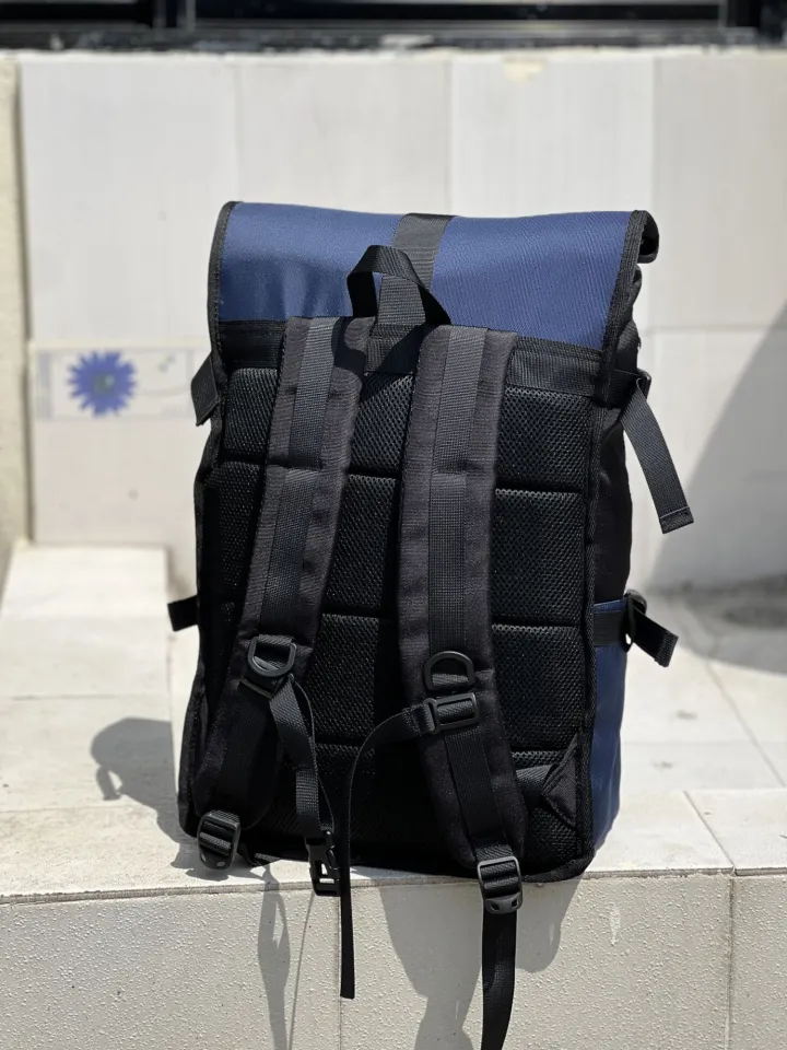 Roll Top Water Resistant Backpack | Stylish Travel & College Bag | Laptop Compatible | Multi-Pocket Design