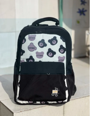 Cute Bear School Backpack for Girls & Boys – Stylish, Lightweight & Durable Bag for School, College & Travel