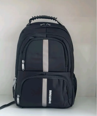 Large Capacity Laptop Bag Backpack Travel Business School Waterproof Rucksack | BIOWANG Black Solid Laptop Backpack