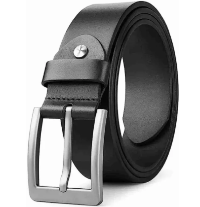 Men's Original Leather Belt|Best Leather Belt For Party And Casual Use In Black Colour