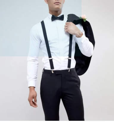 Adjustable Suspenders With Matching Bow Tie For Men/Women