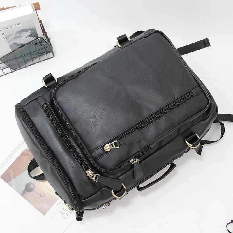 Deep Multipurpose PU Leather Bag Pack For Men |Suitable For Both College And Office |Traveling Bag For Men