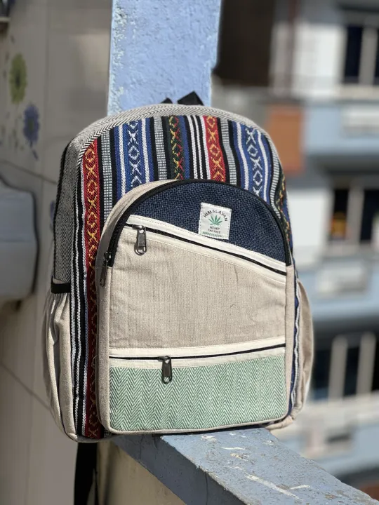 Hemp Multipurpose Comfortable Unisex Backpack For Casual Travelling and College