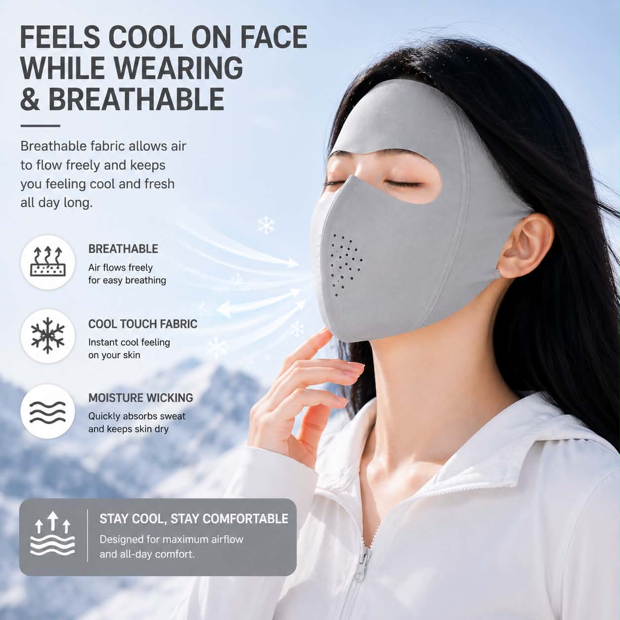 Uv protection face mask