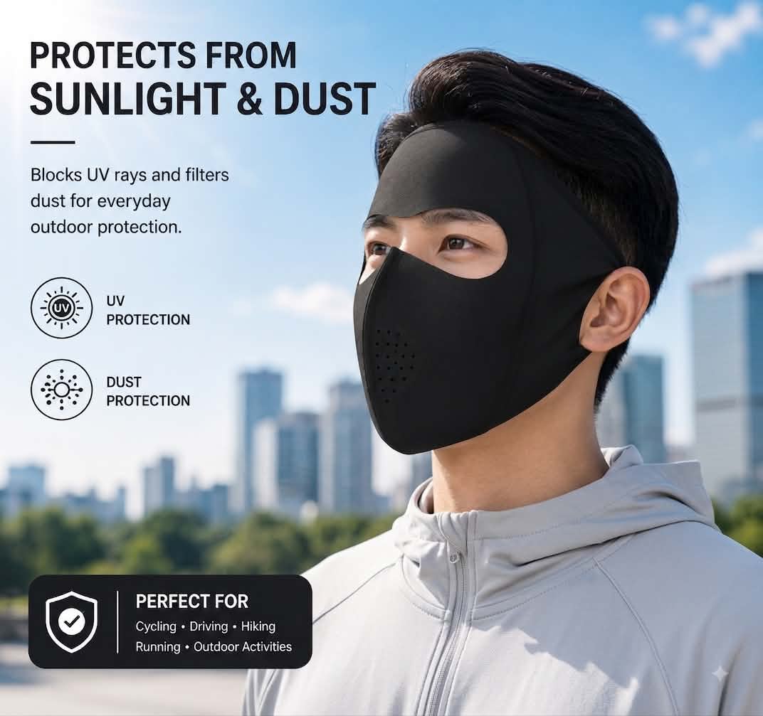 Uv protection face mask