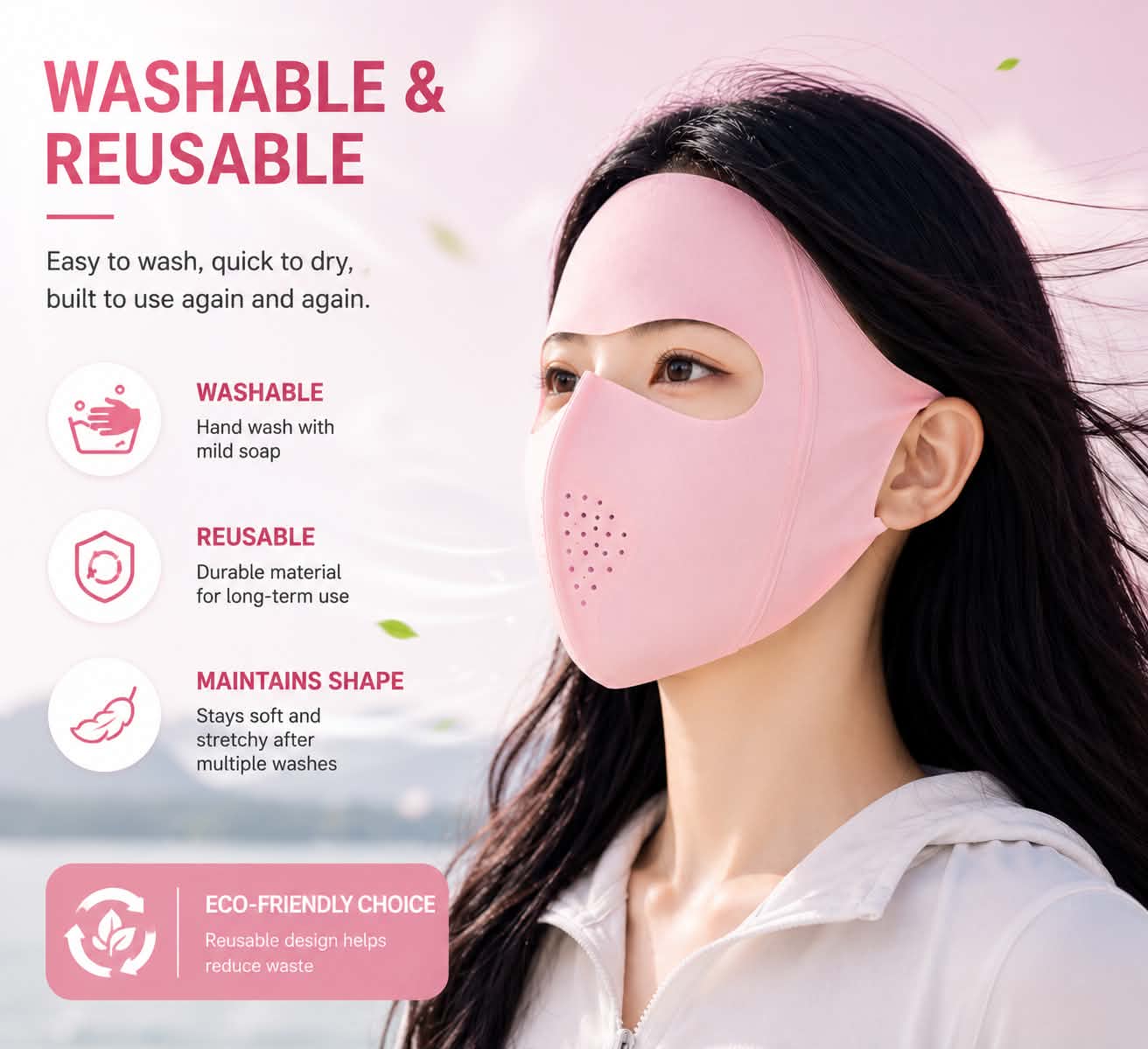 Uv protection face mask
