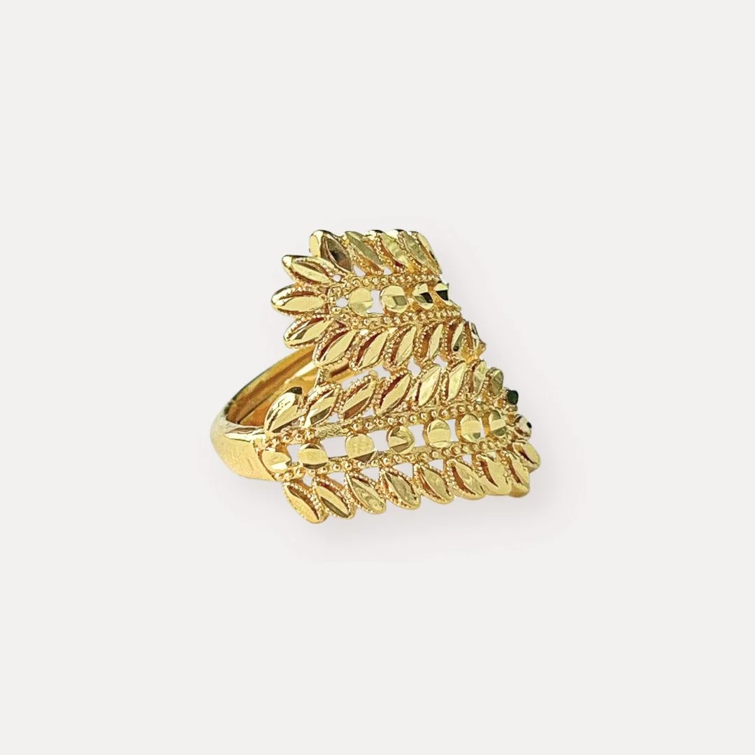Laurel Leaf Crown Statement Ring