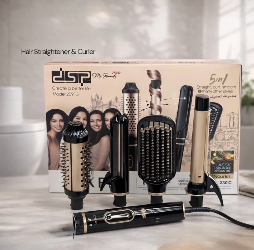 4-in-1 Hair Straightener & Curler