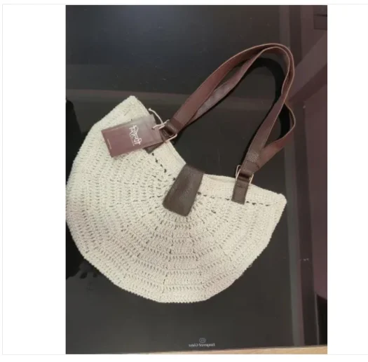 Handmade Crochet Moon Bag(l)