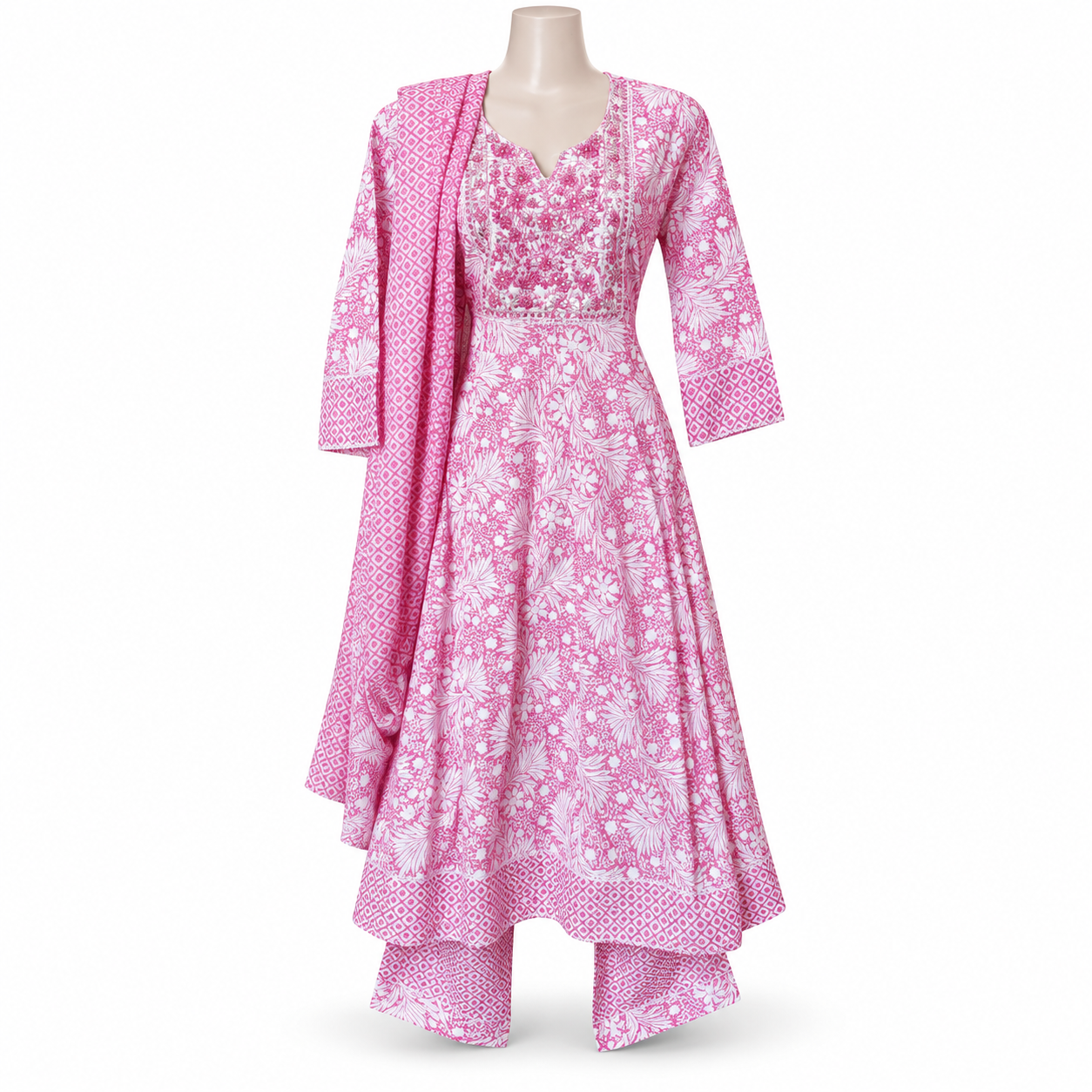 Cotton Anarkali Set