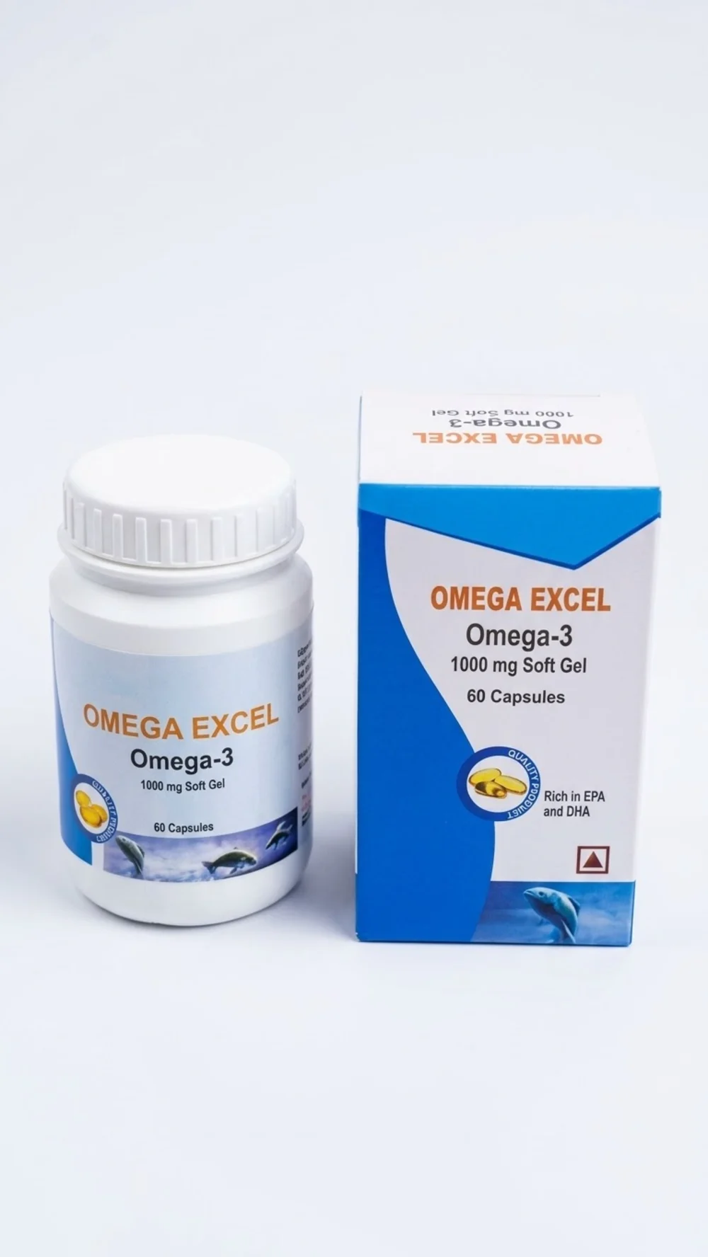 OMEGA EXCEL Omega-3 1000mg Soft Gel 60 Capsules
