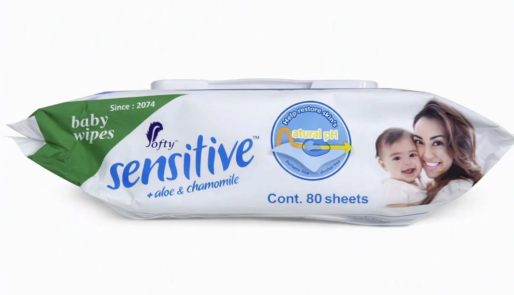 Softy Sensitive Baby Wipes 80 wipes