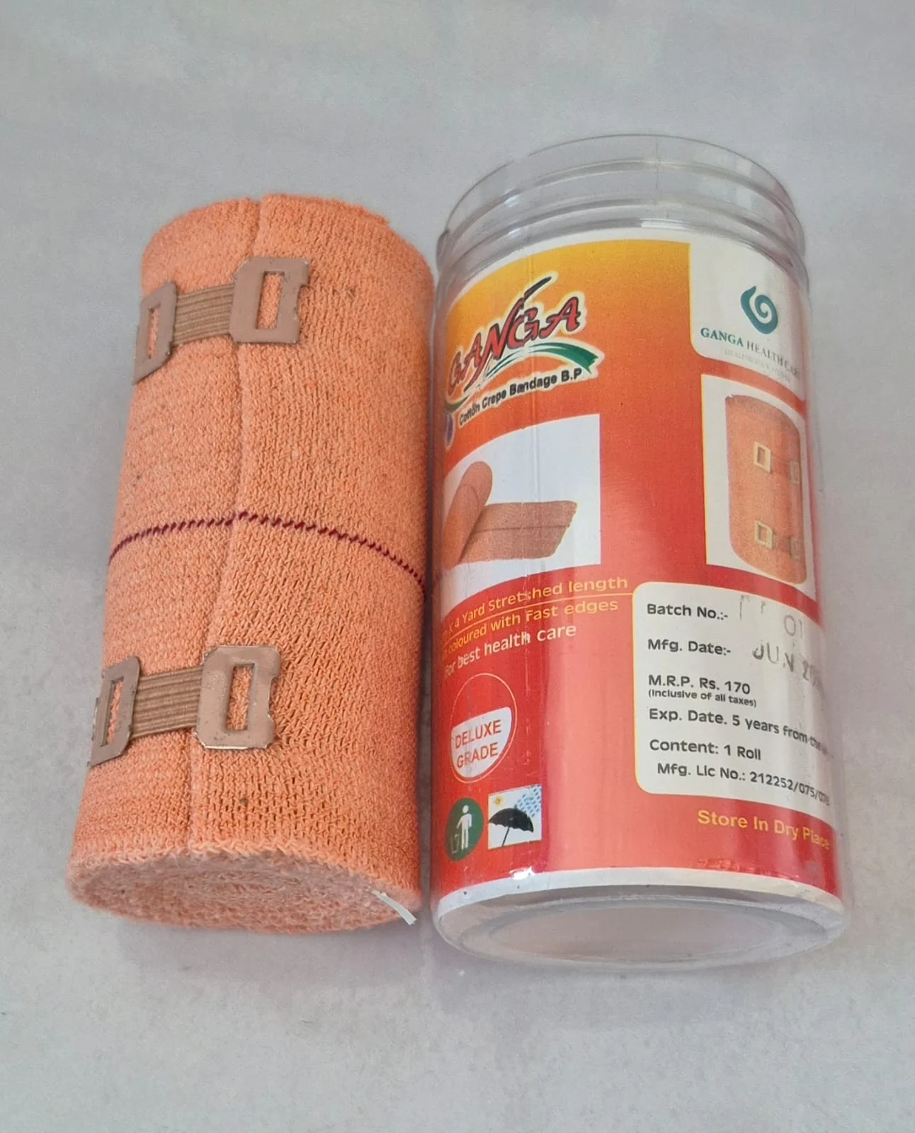 COTTON CREPE BANDAGE 4 INCH