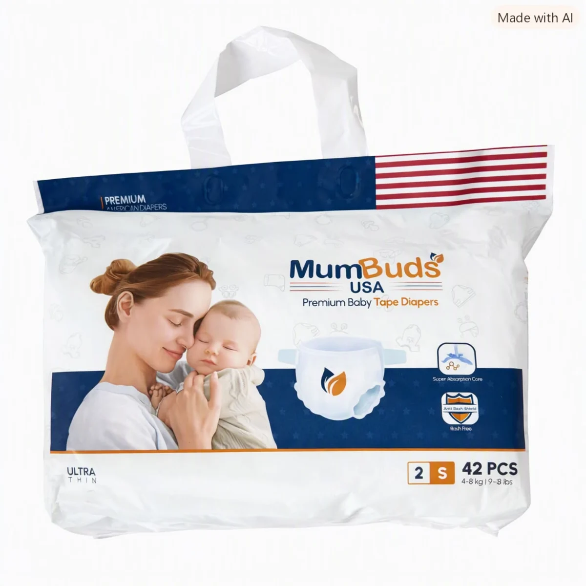 MumBuds Pant Stype Diaper (4-8 kg) S 42