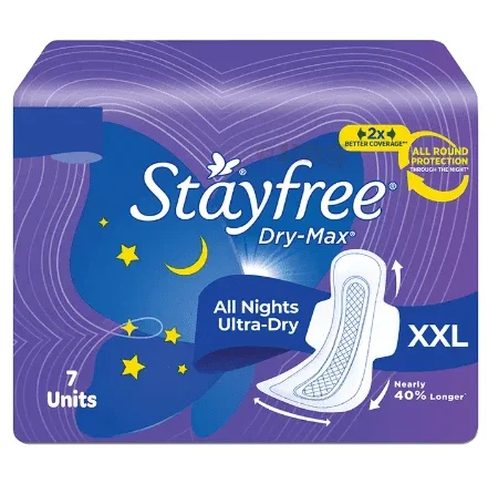 STAYFREE DRY-MAX ALL NIGHT XXL 7UNITS