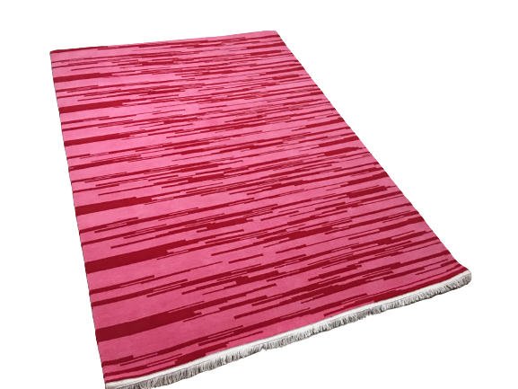 Handmade Nepali Woolen Carpet / Galaincha - Pink Modern Rug (170x240 cm) 60 Knots