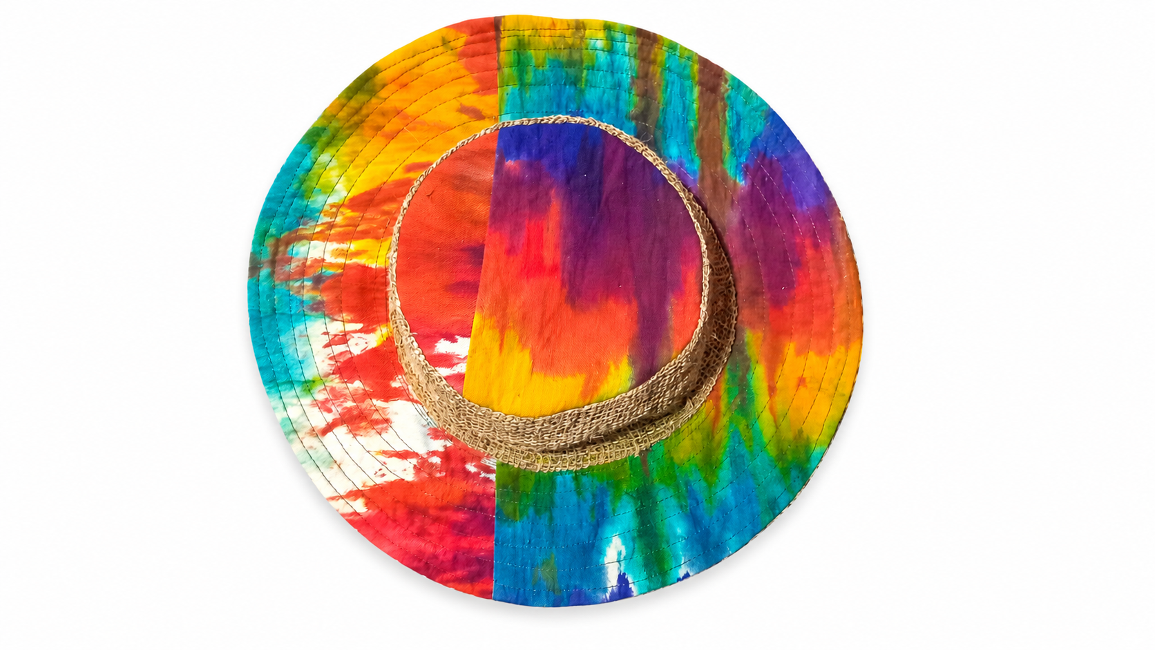 Handmade Eco-Friendly Jute & Cotton Summer Hat for Men & Women – Wide Brim Sun Protection Artisanal Nepali Hat