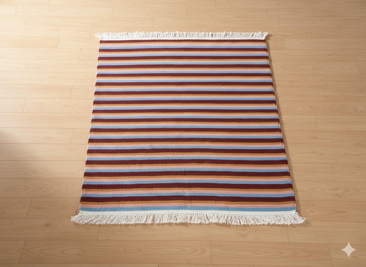 Handmade Multicolor Carpet – Modern Pattern