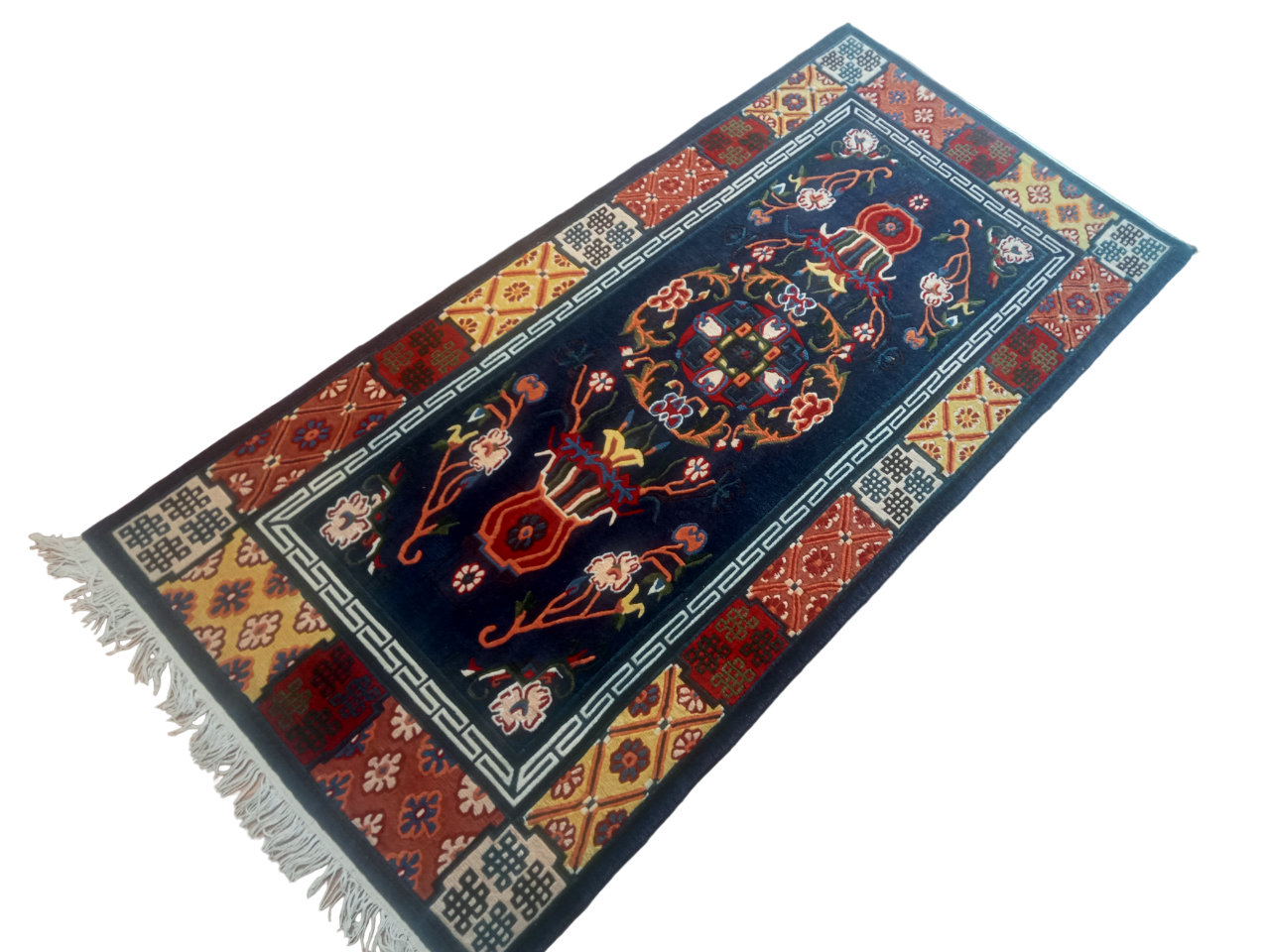 HandKnotted Nepali Woollen Carpet 100 Knots-92 Cm x 194 Cm