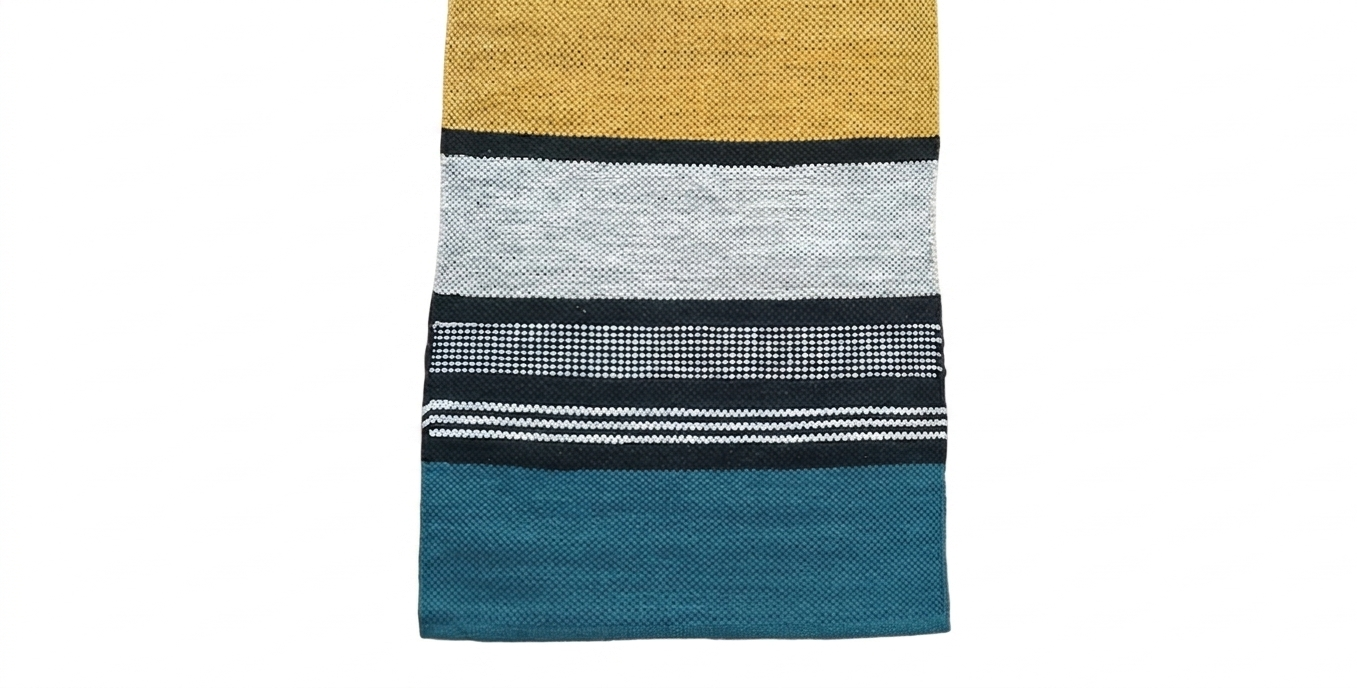 Premium Pure Cotton Yoga Mat for Men & Women (2x6 Feet, 5mm Thick) – Handwoven, Anti-Slip, Machine Washable Multipurpose Exercise & Pilates Mat