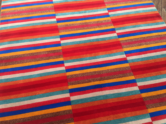 Premium Hand-Knotted Nepali Woolen Carpet (60 Knots) – Traditional Multicolor Design Rug for Living Room & Bedroom (172 cm x 239 cm / 5.64 x 7.84 Ft)