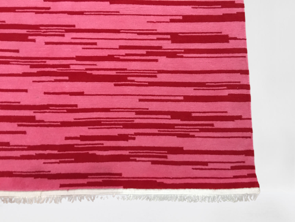 Handmade Nepali Woolen Carpet / Galaincha - Pink Modern Rug (170x240 cm) 60 Knots