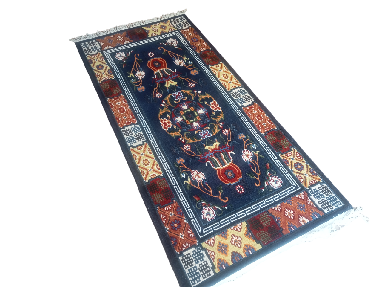 HandKnotted Nepali Woollen Carpet 100 Knots-92 Cm x 194 Cm