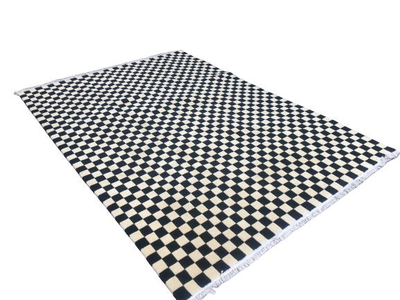 Premium Hand-Knotted Nepali Wool Rug | Light Green Modern Carpet (170x240 cm / 5.58x7.87 Ft) | 60 Knots Tibetan Weave