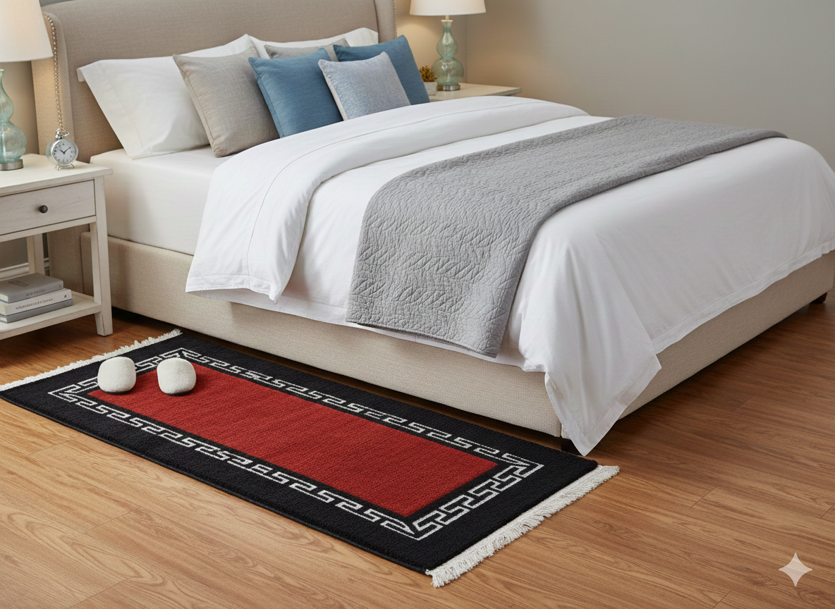 Handknotted Nepali Carpet - Traditional Pattern, 60 Knots, 60 Cm x 117 Cm