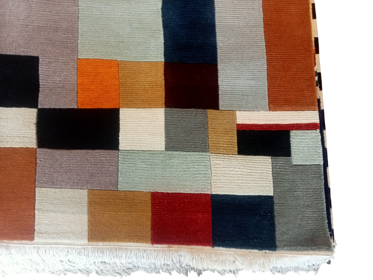 Premium Hand-Knotted Nepali Woolen Carpet (60 Knots) – Traditional Multicolor Rug for Living Room & Bedroom (170 cm x 240 cm / 5.5 x 7.8 Ft)