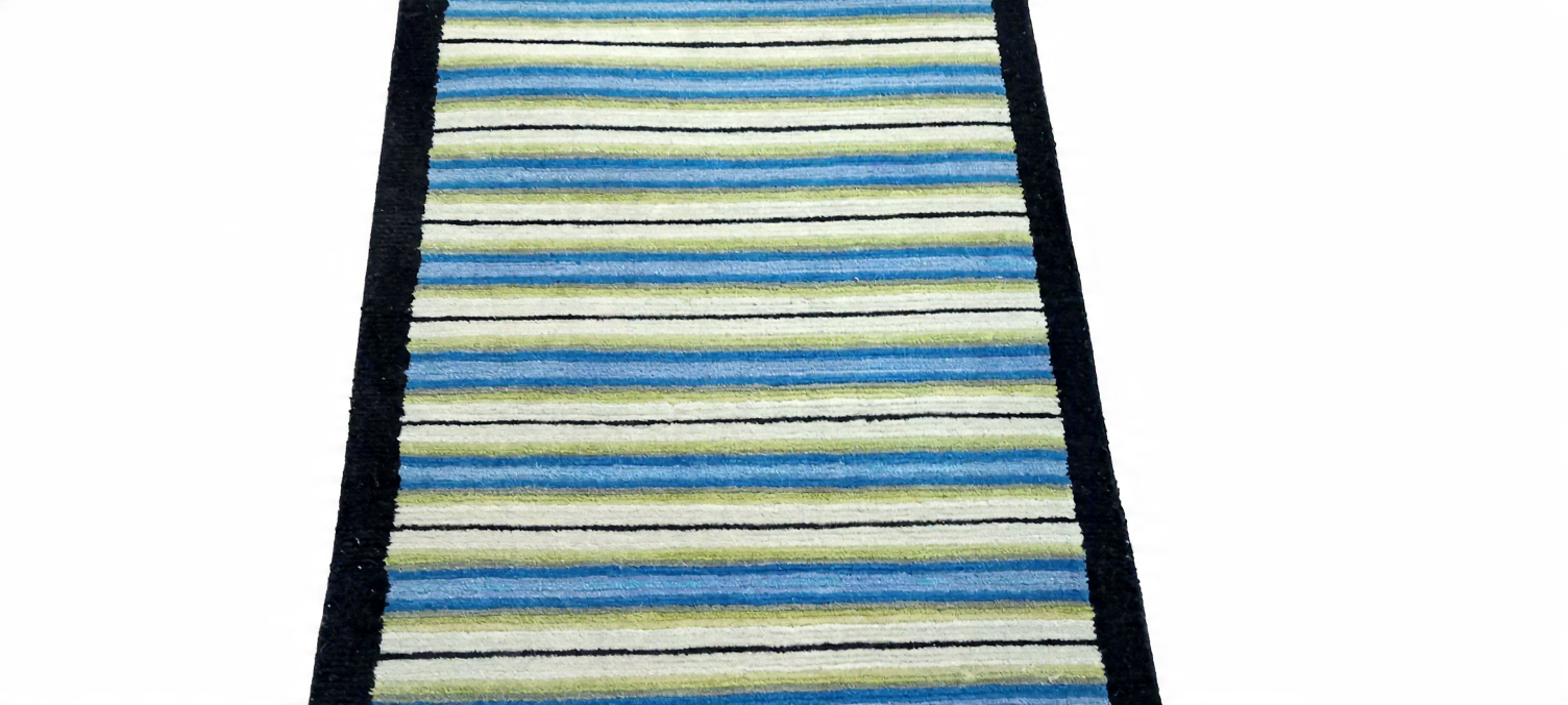 Premium Hand-Knotted Tibetan Wool Rug - Traditional Nepalese Artisan Carpet - 100 Knots - 1.38 ft x 5.28 ft