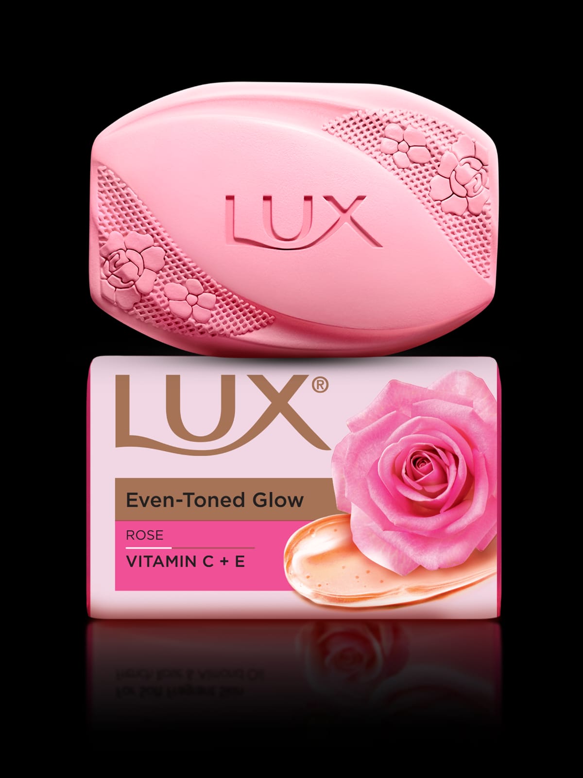LUX Even‐Toned Glow Rose Vitamin C + E Soap 100g