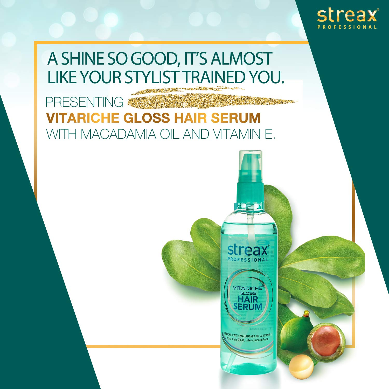 Streax professional vitariche gloss hair serum