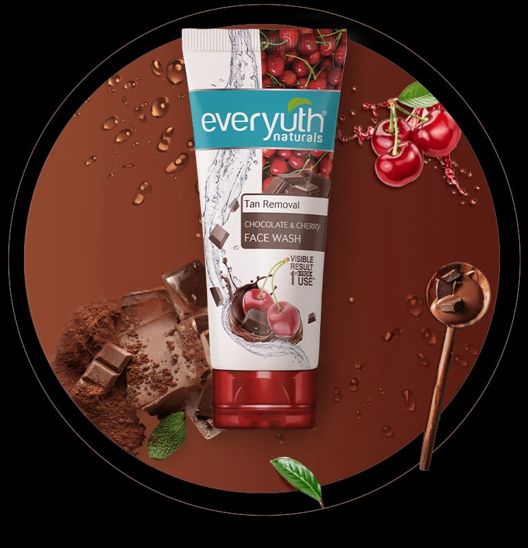 Everyuth Tan Removal chocolate & Cherry face wash