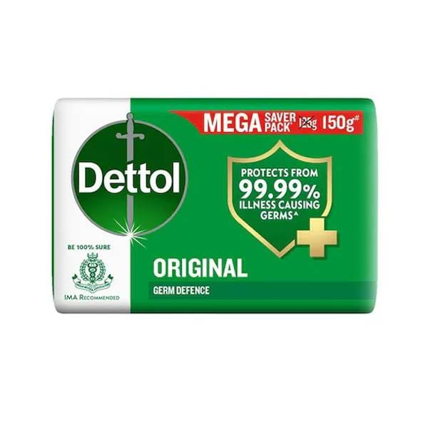 Dettol Original Germ Defence Soap (Mega Saver Pack) 150g