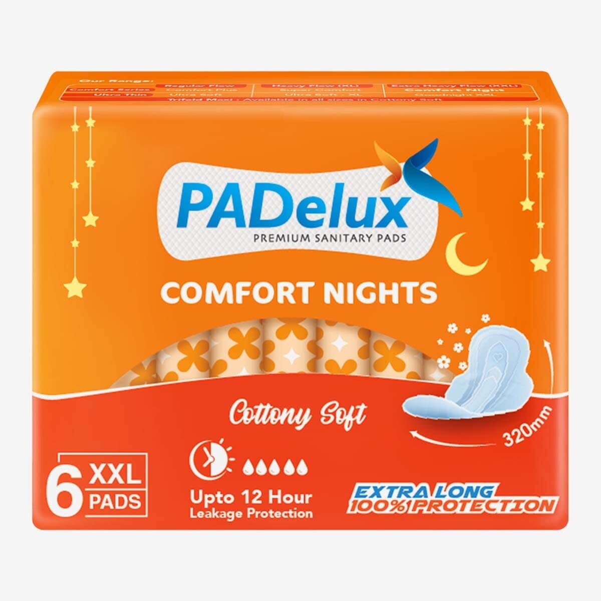 PADelux sanitary pads 6 pads xxl