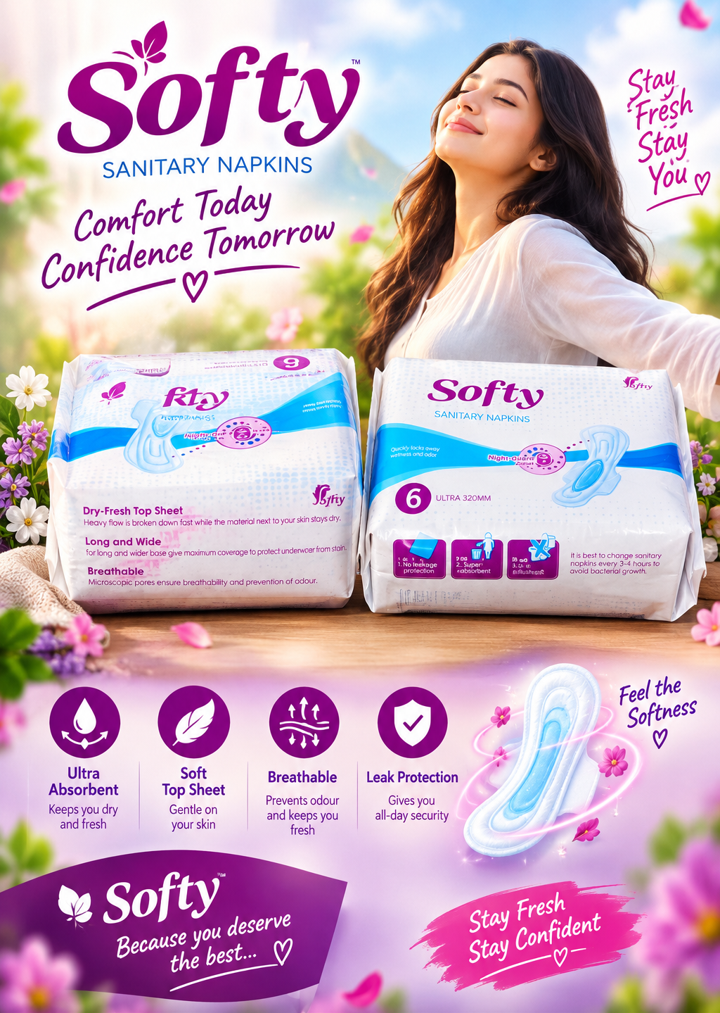 Sanitary napkins