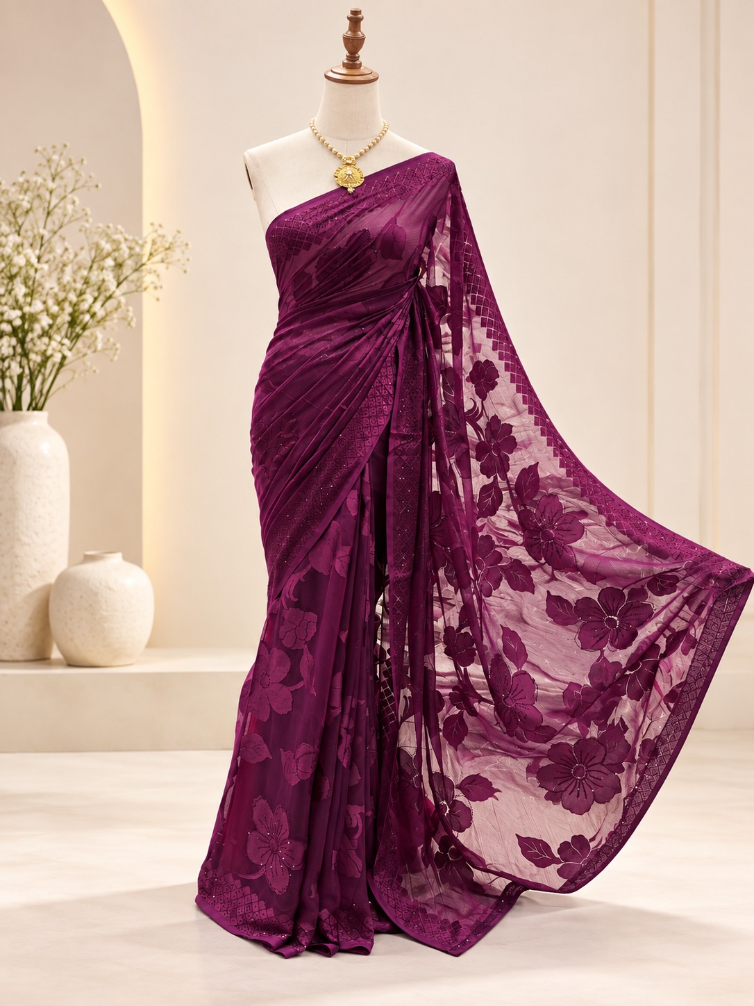 Premium Original Braso Chiffon Saree