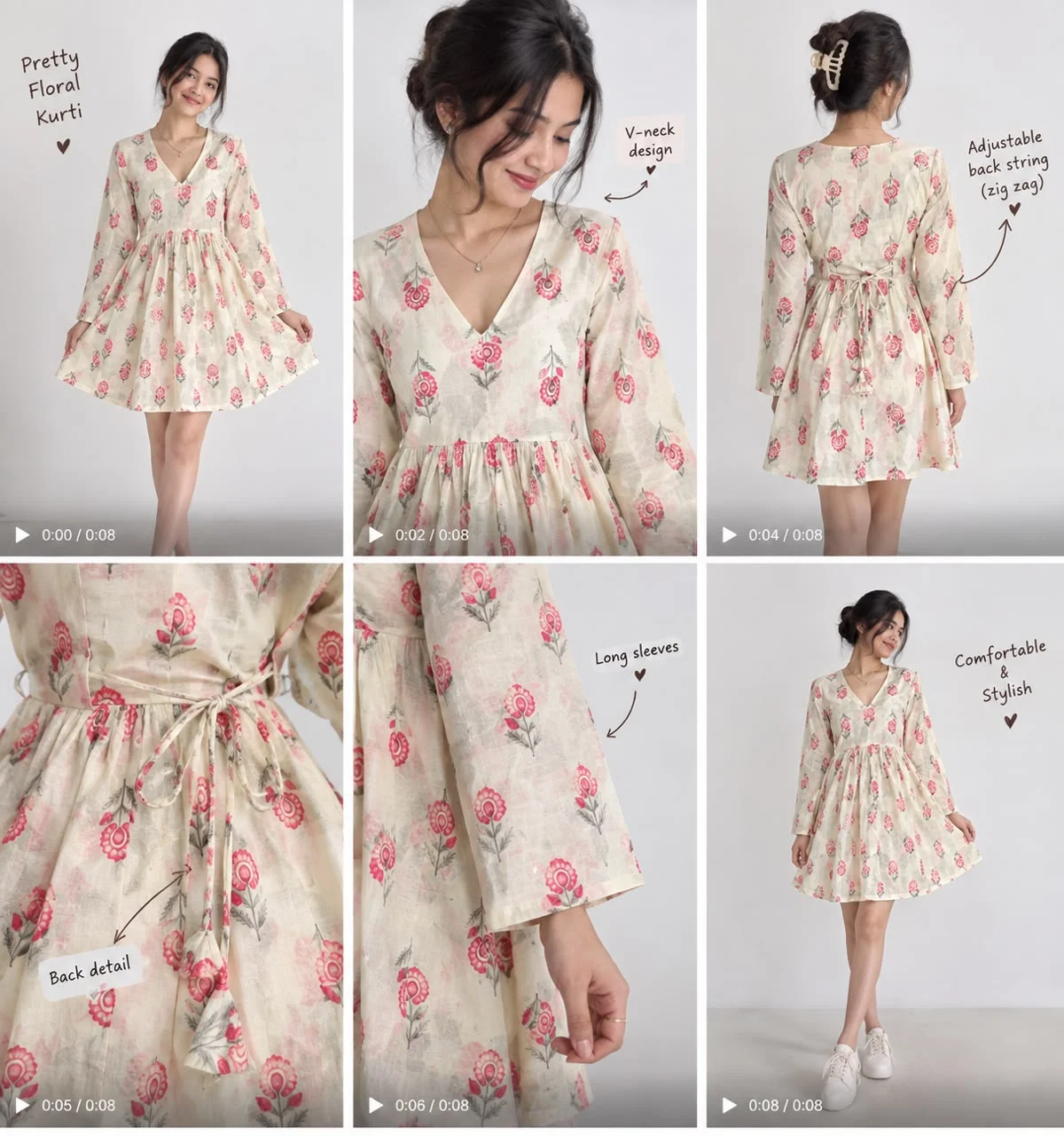 Kurtha-Floral