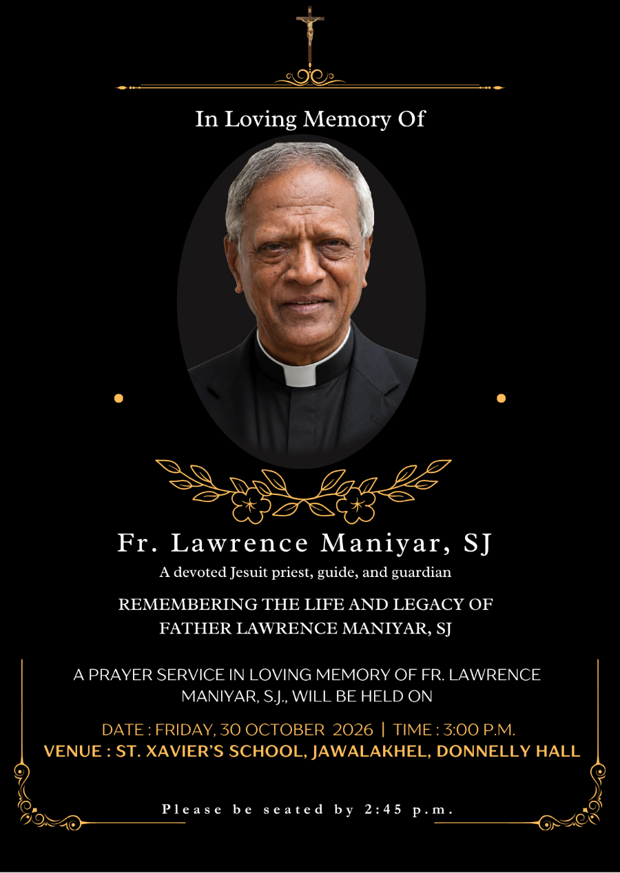 IN LOVING MEMORY OF FR. LAWRENCE MANIYAR, SJ