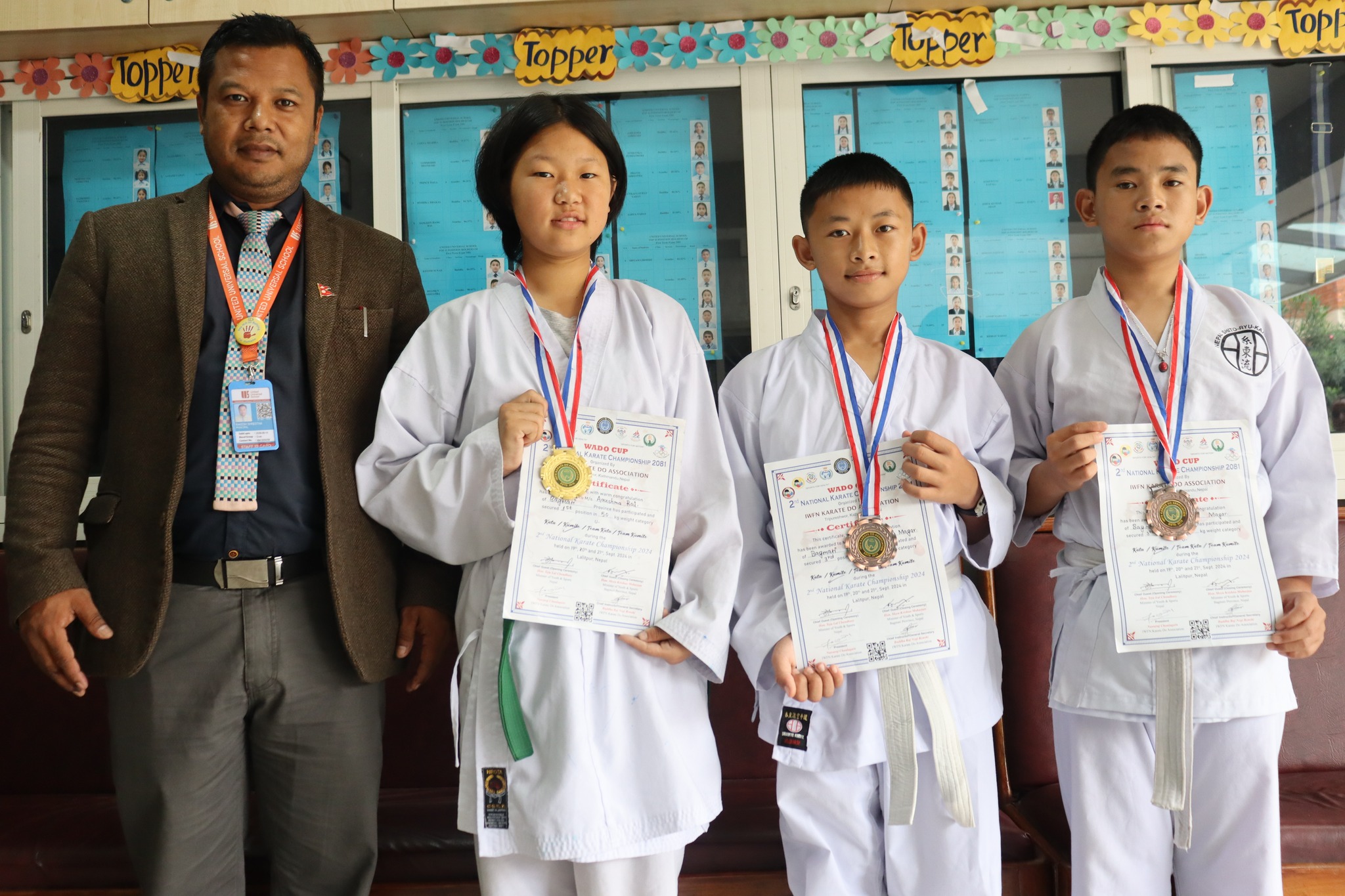 Aayushma Rai Wins Gold in IWEN Karate 2081