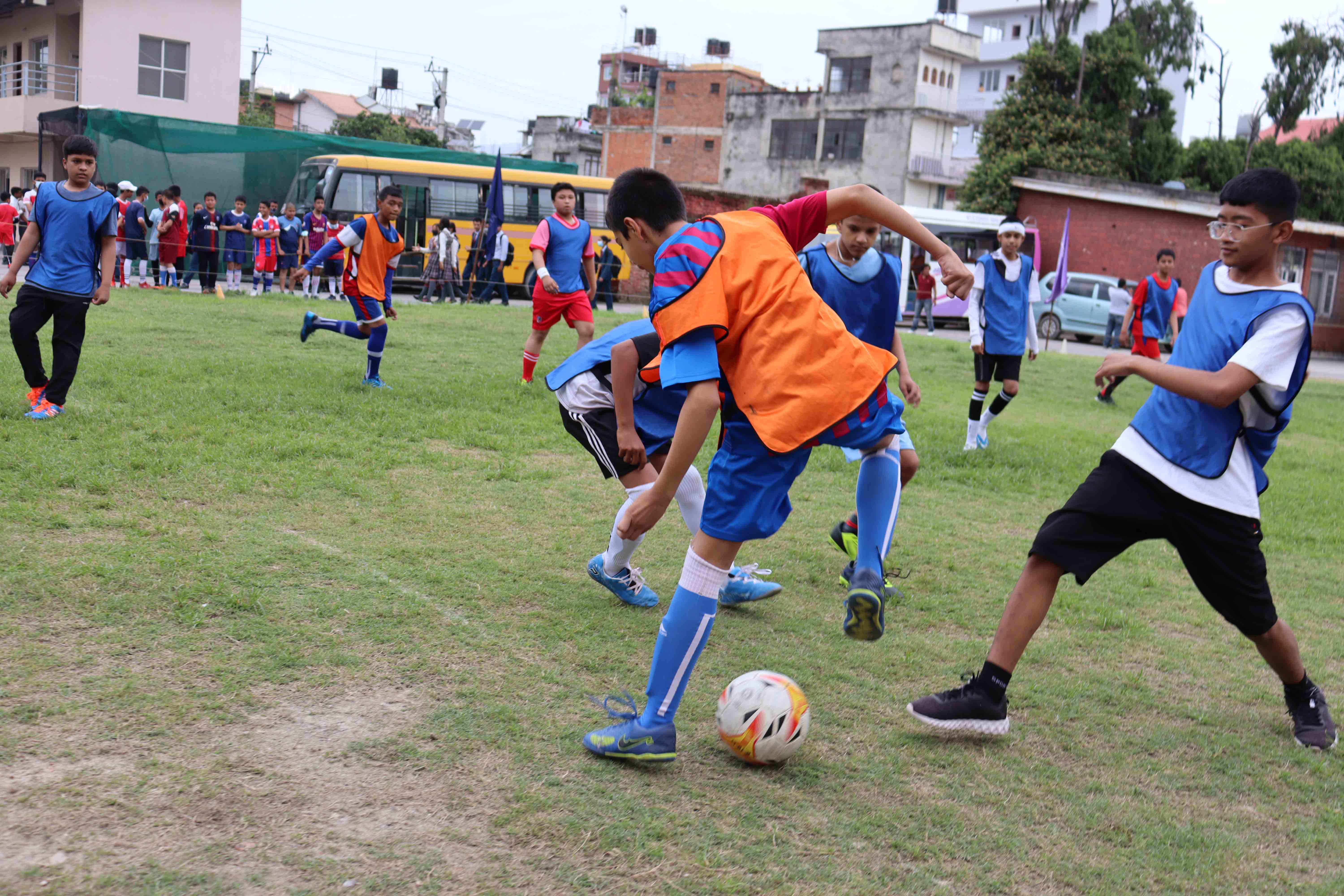 Inter-house Football Tournament for Grade VII and VIII Boys